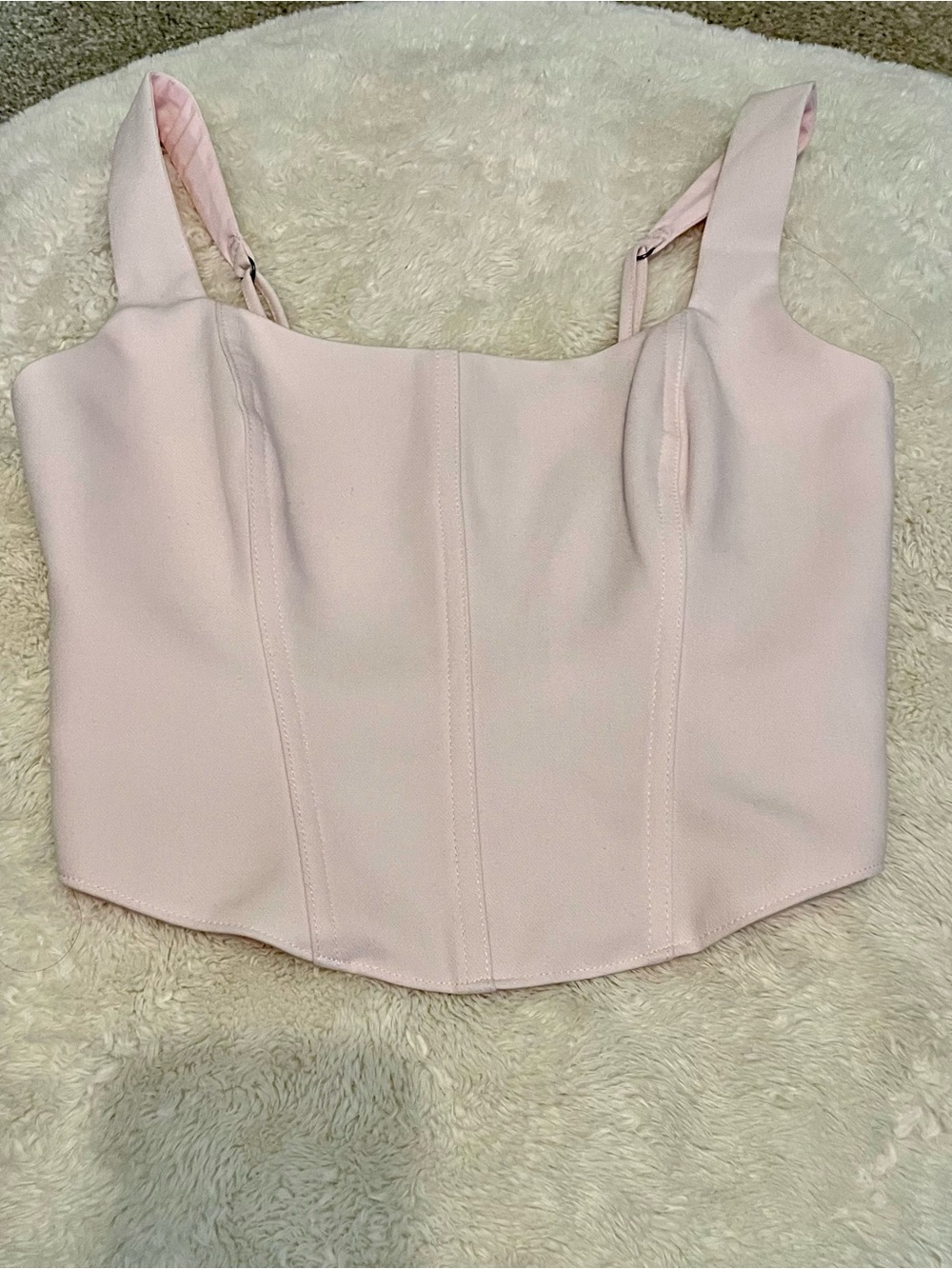 Abercrombie and Fitch light pink corset top